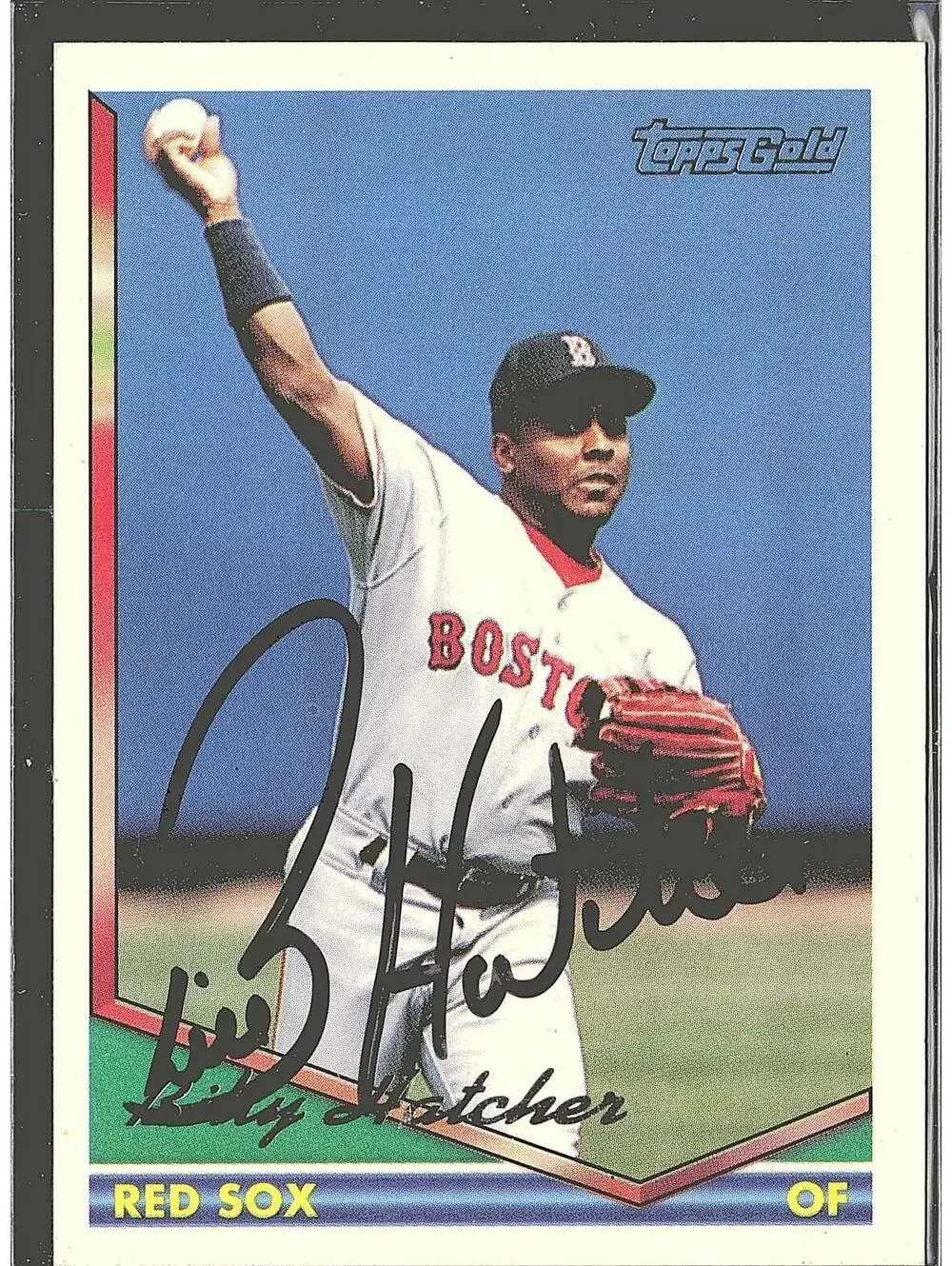 1994 Topps #26 Billy Hatcher HAND SIGNED